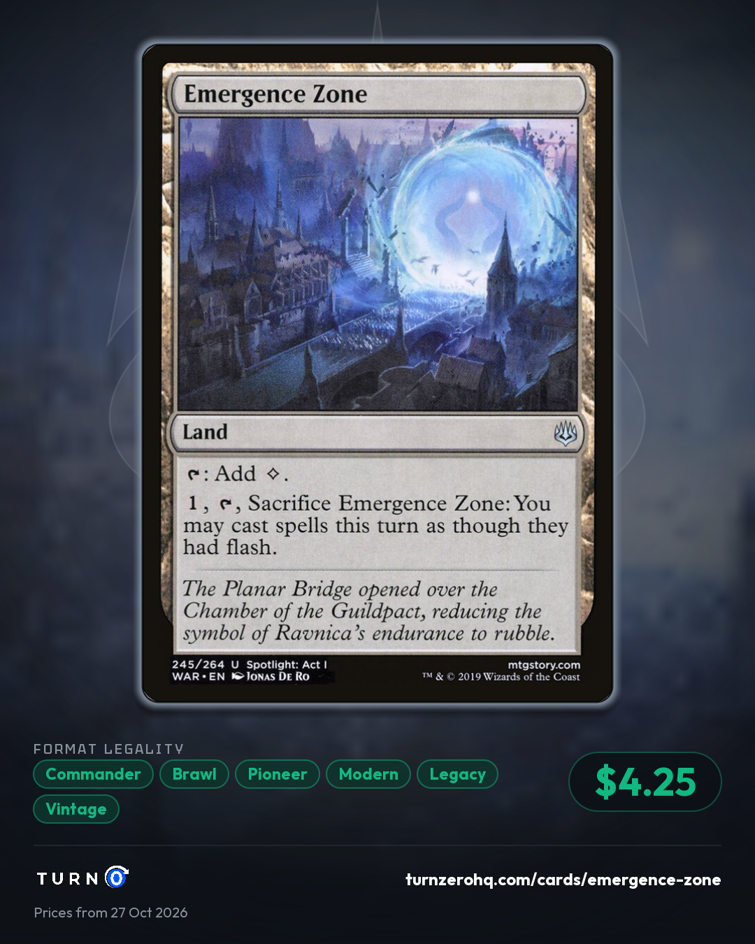 Shareable picture of Emergence Zone