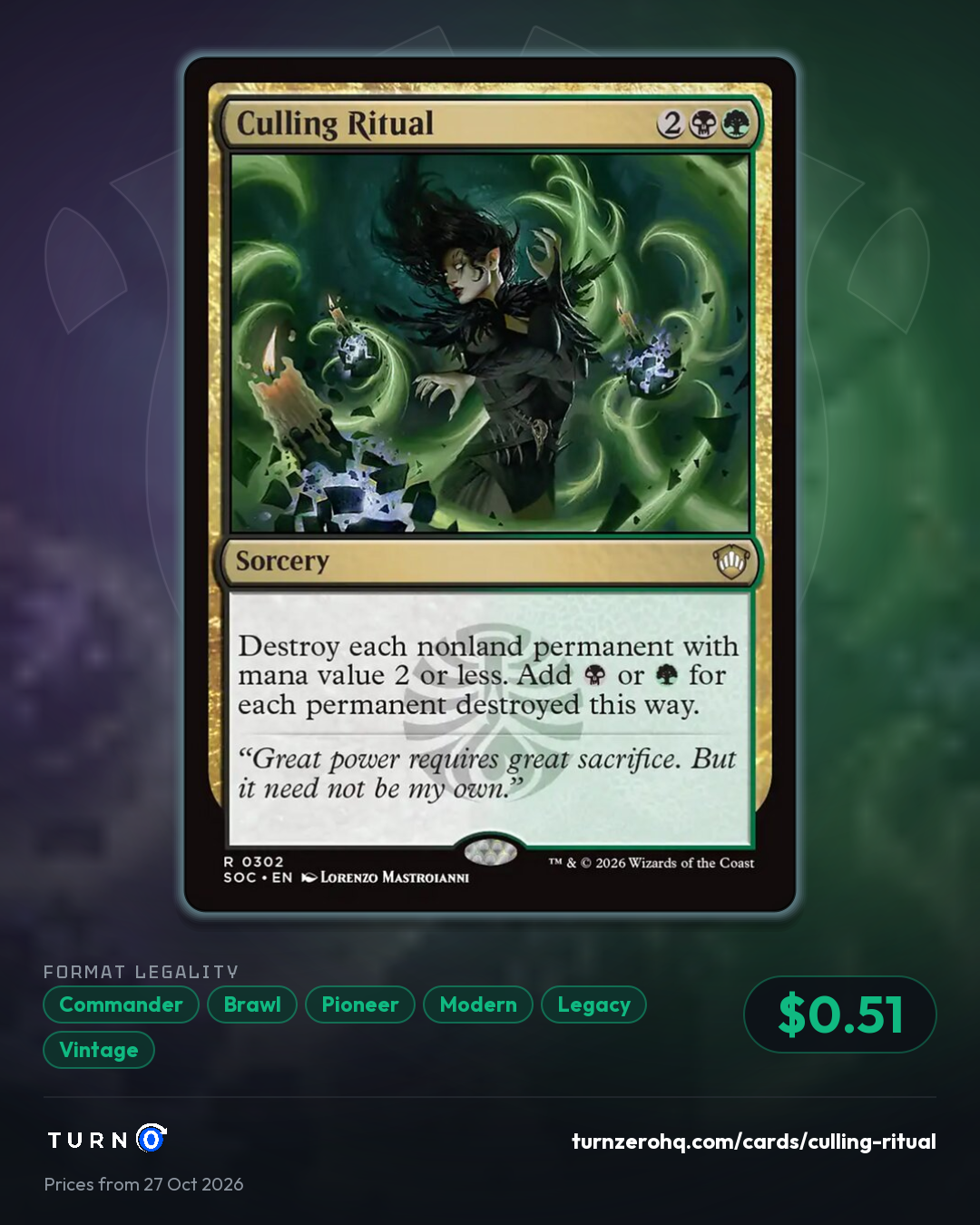 Shareable picture of Culling Ritual
