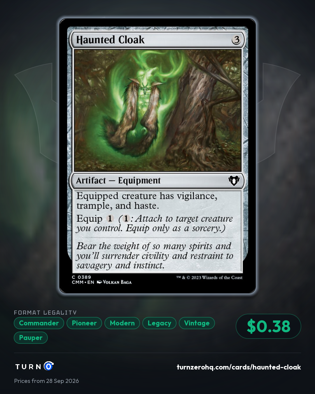 Shareable picture of Haunted Cloak