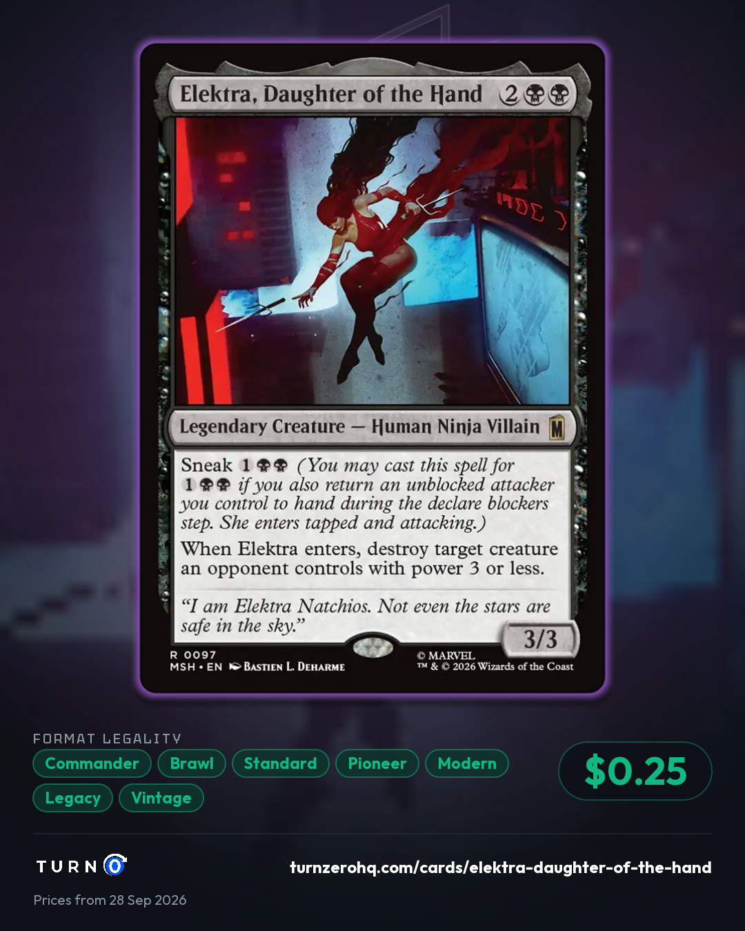 Shareable picture of Elektra, Daughter of the Hand