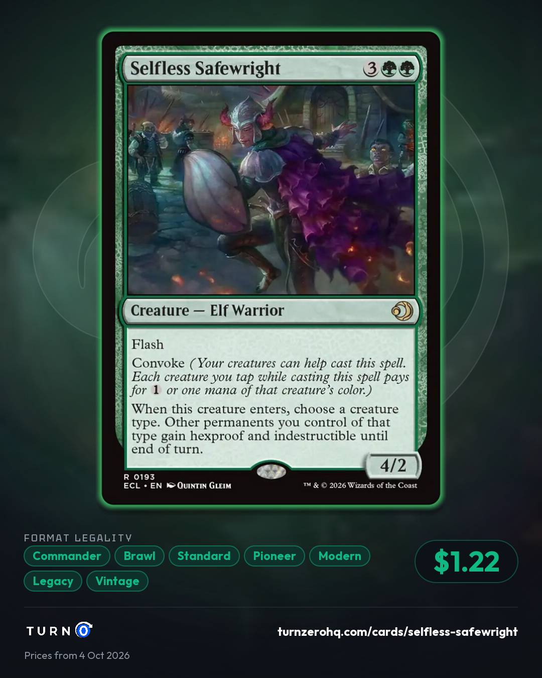 Shareable picture of Selfless Safewright