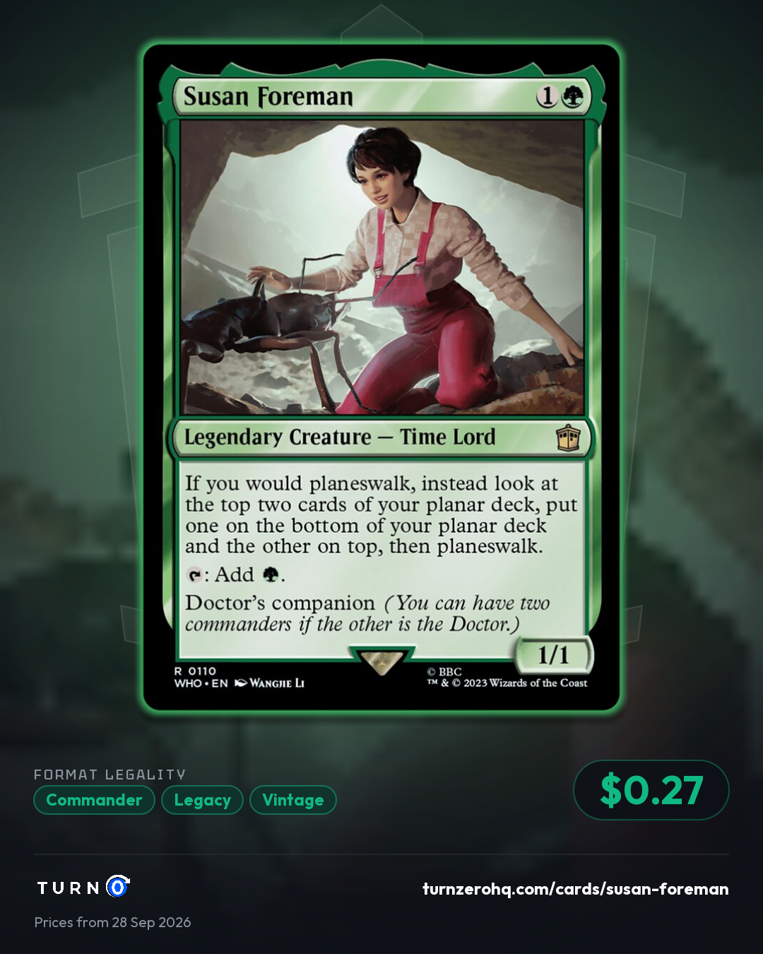 Shareable picture of Susan Foreman