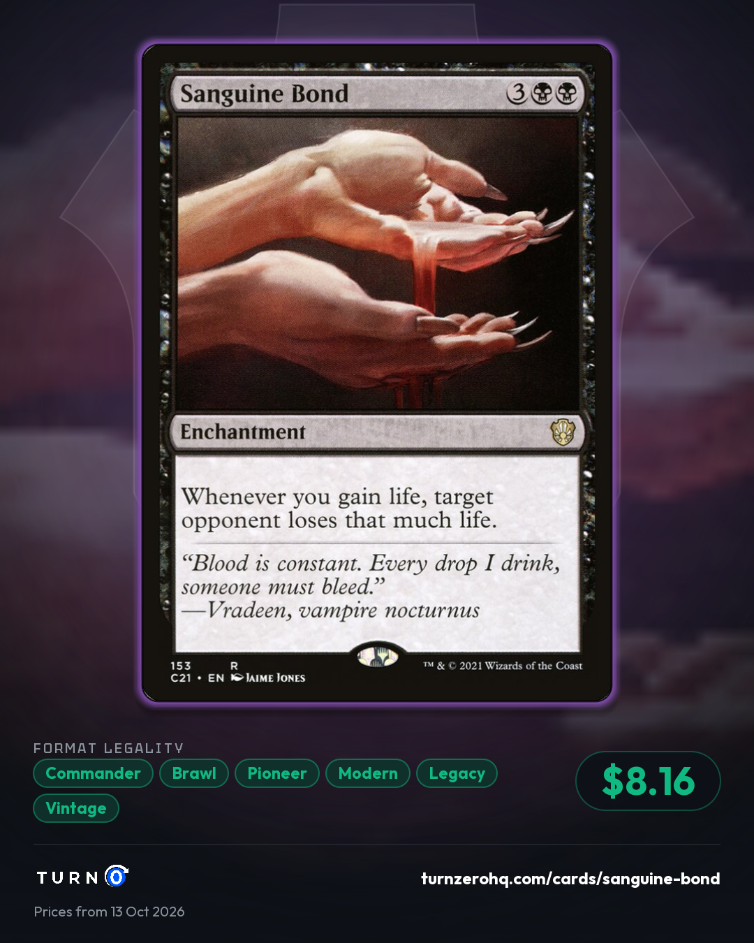 Shareable picture of Sanguine Bond