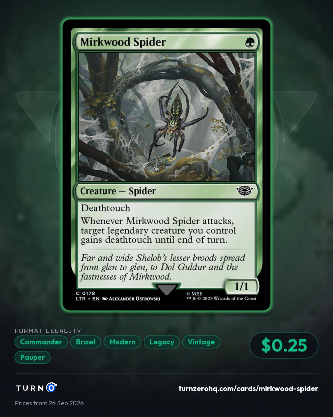 Shareable picture of Mirkwood Spider