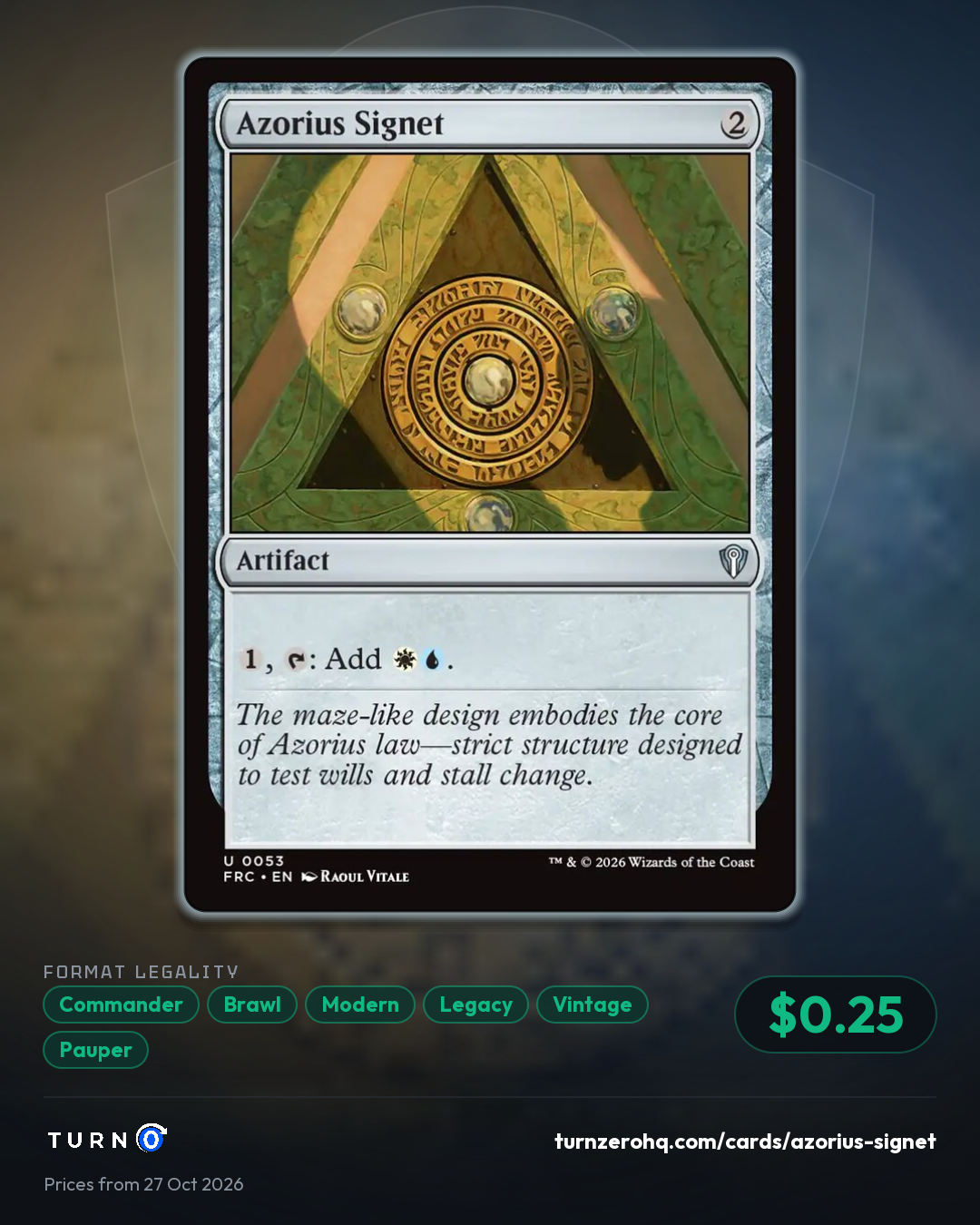 Shareable picture of Azorius Signet