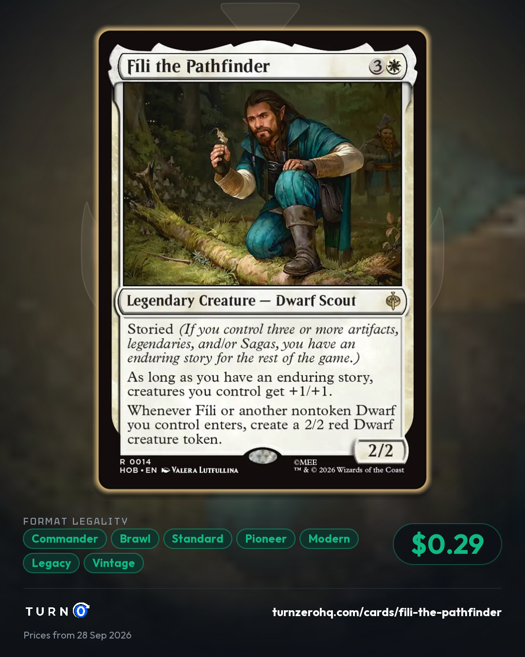 Shareable picture of Fíli the Pathfinder