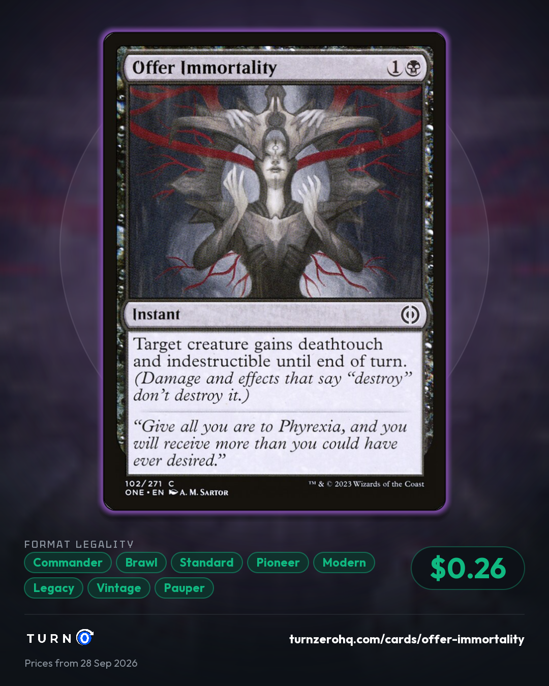 Shareable picture of Offer Immortality