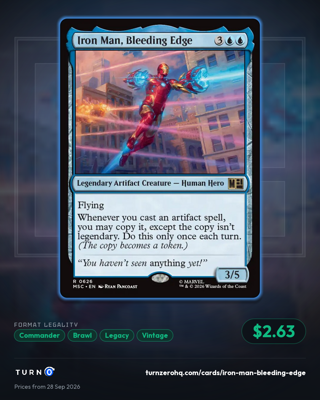 Shareable picture of Iron Man, Bleeding Edge