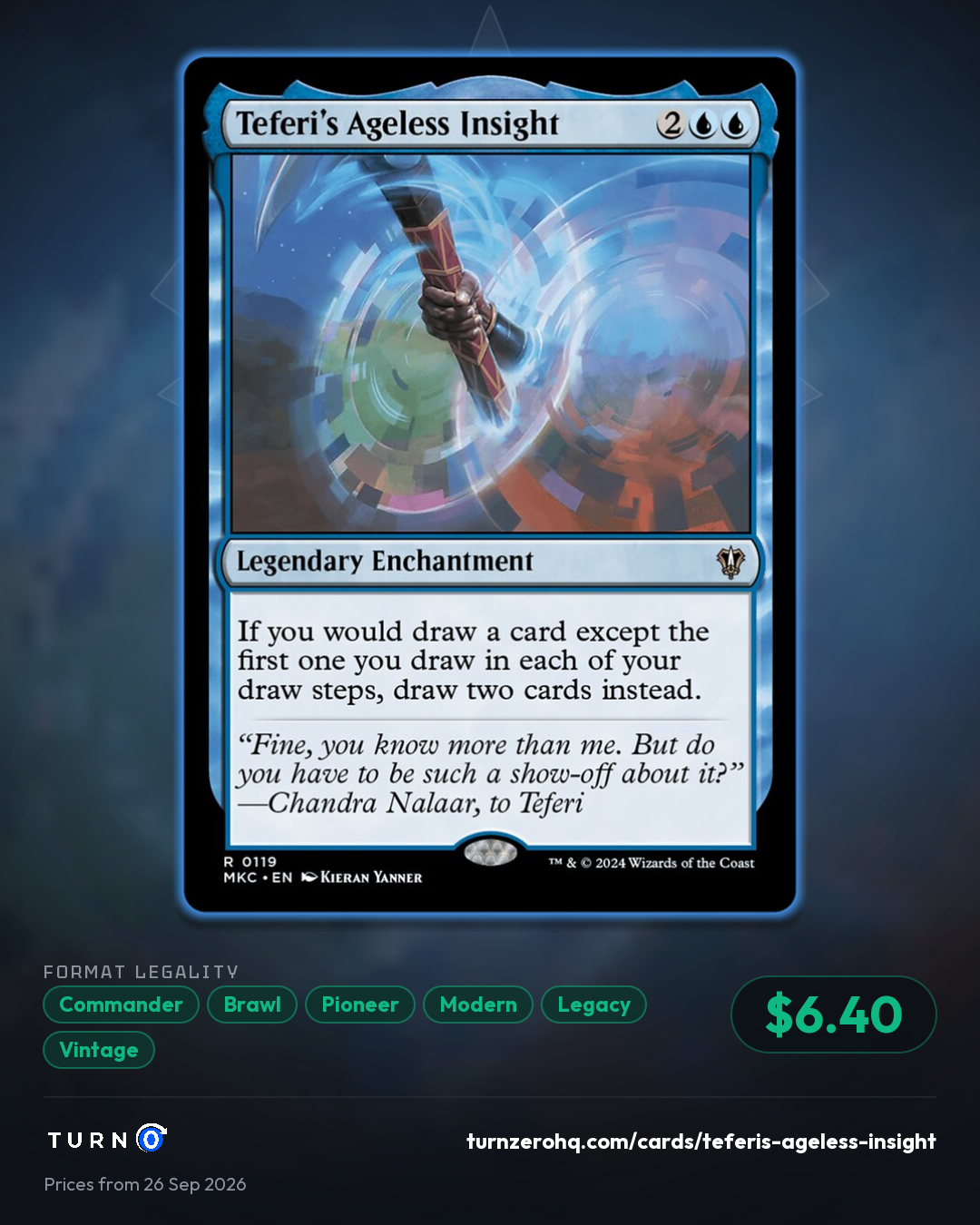 Shareable picture of Teferi's Ageless Insight