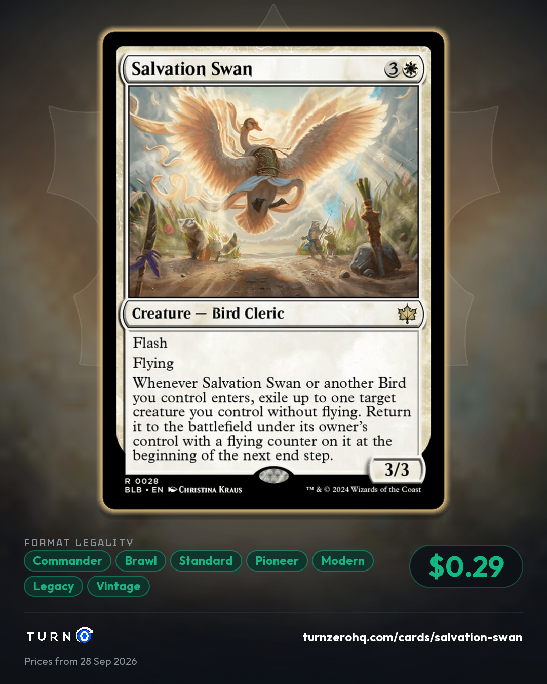 Shareable picture of Salvation Swan