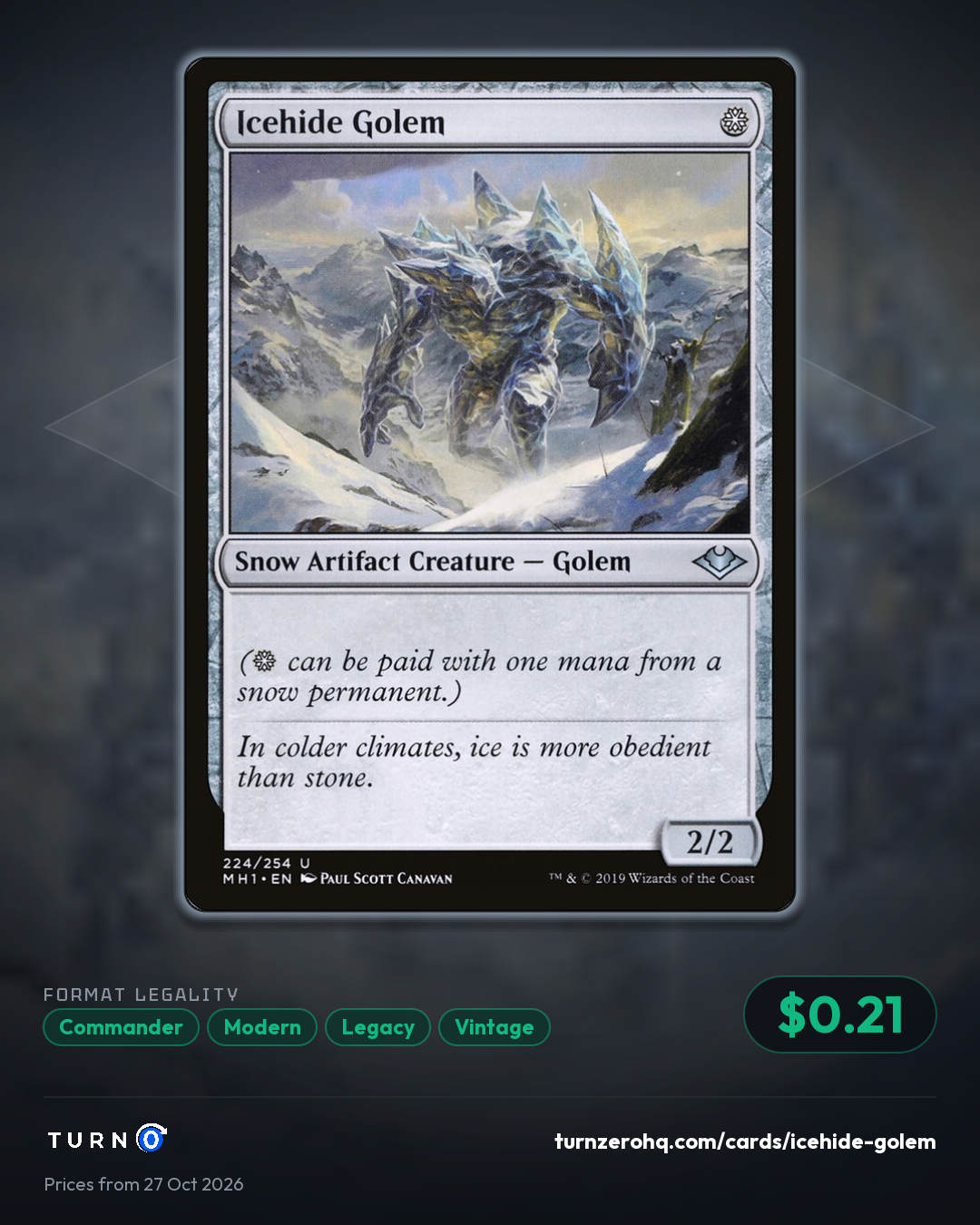 Shareable picture of Icehide Golem