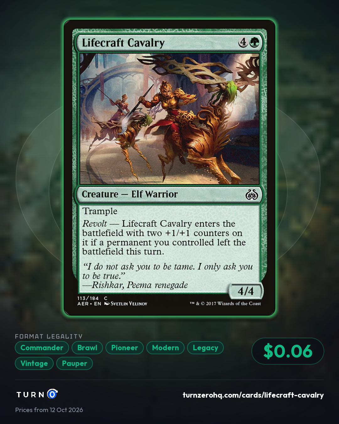 Shareable picture of Lifecraft Cavalry