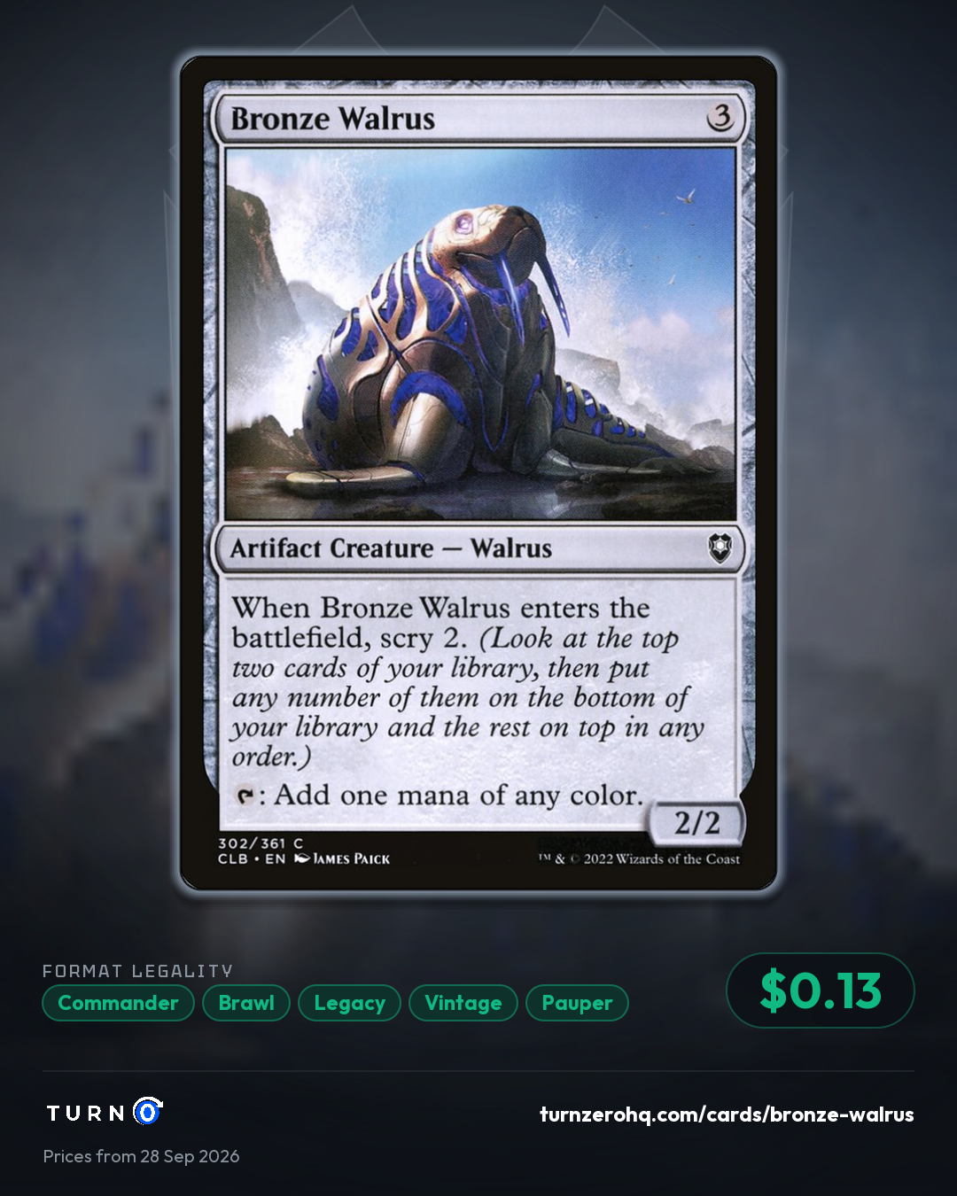 Shareable picture of Bronze Walrus