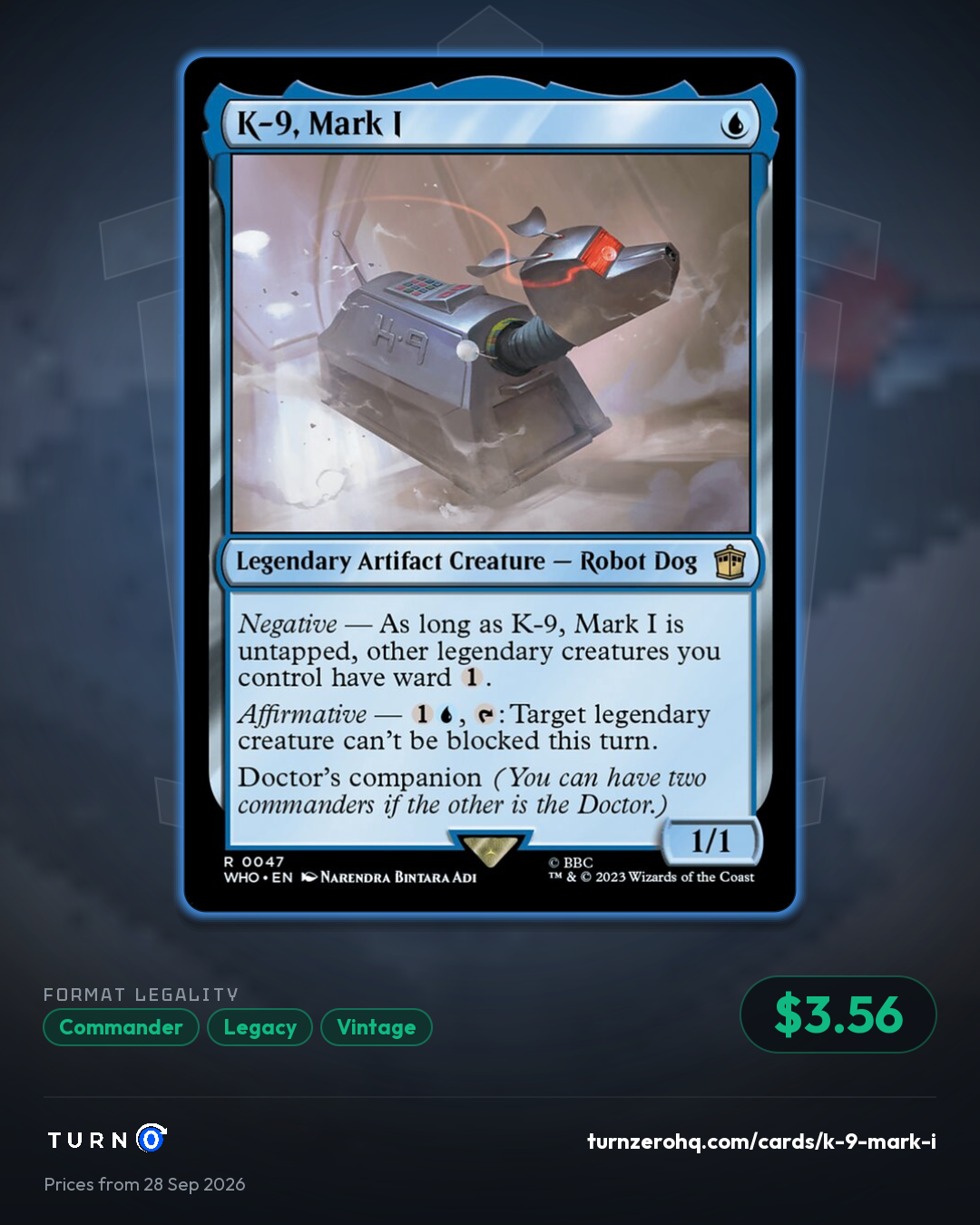 Shareable picture of K-9, Mark I