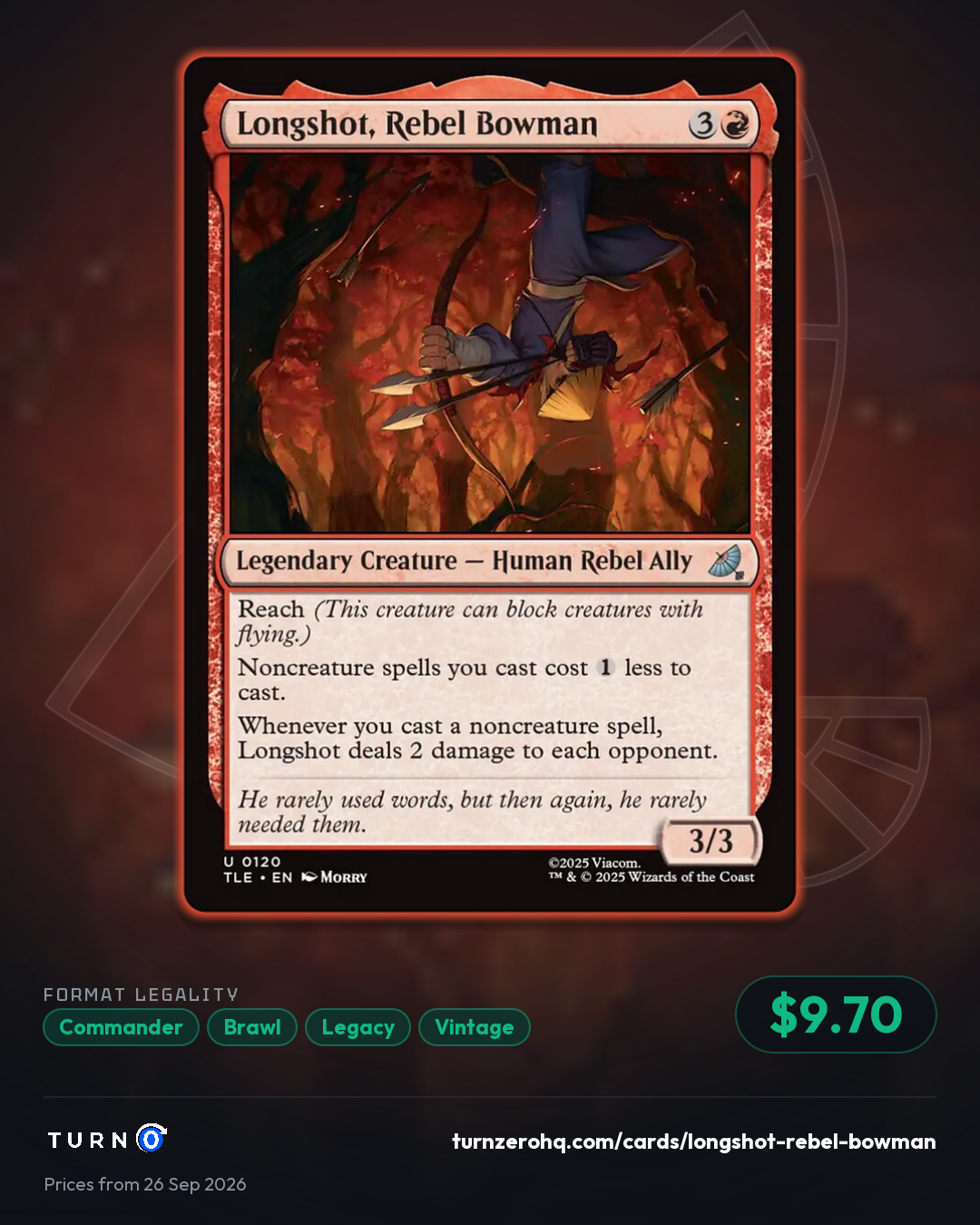 Shareable picture of Longshot, Rebel Bowman