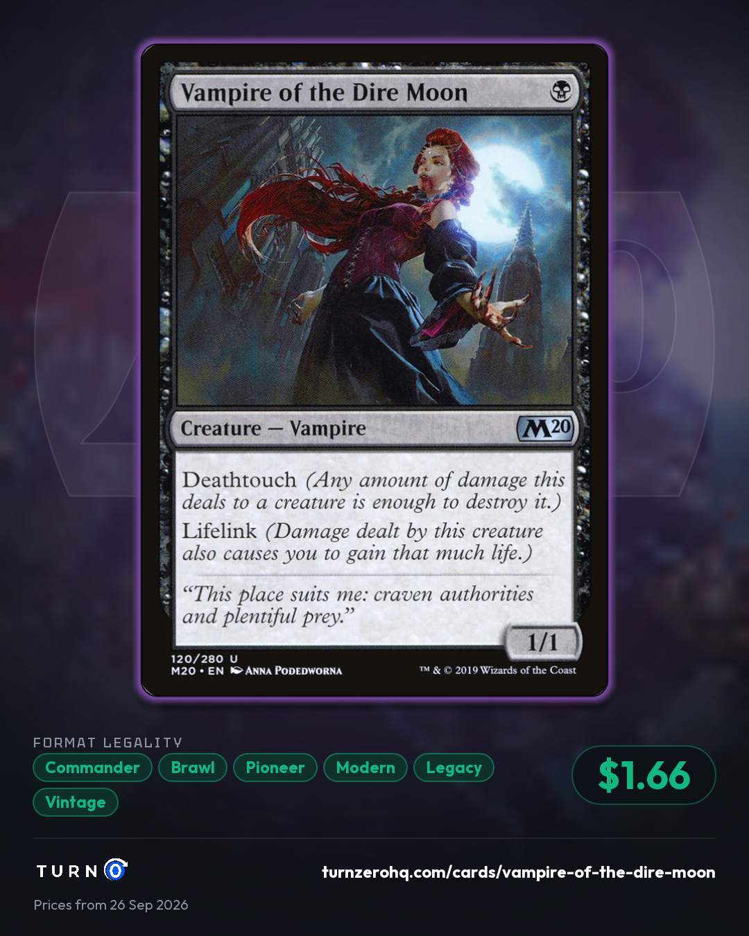 Shareable picture of Vampire of the Dire Moon