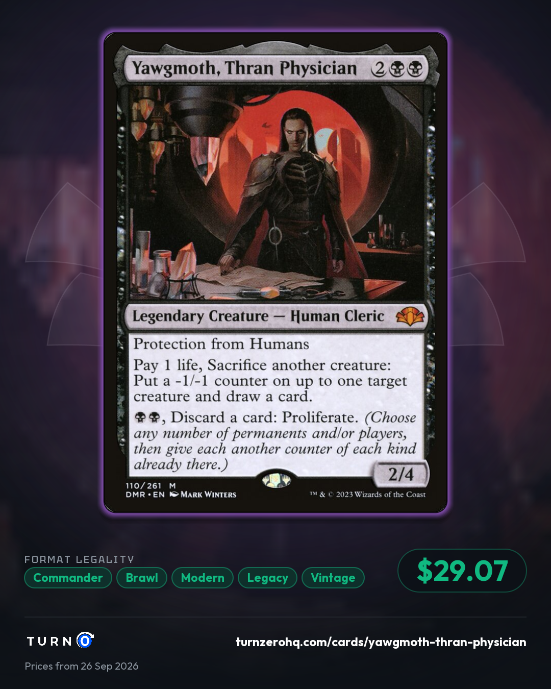 Shareable picture of Yawgmoth, Thran Physician