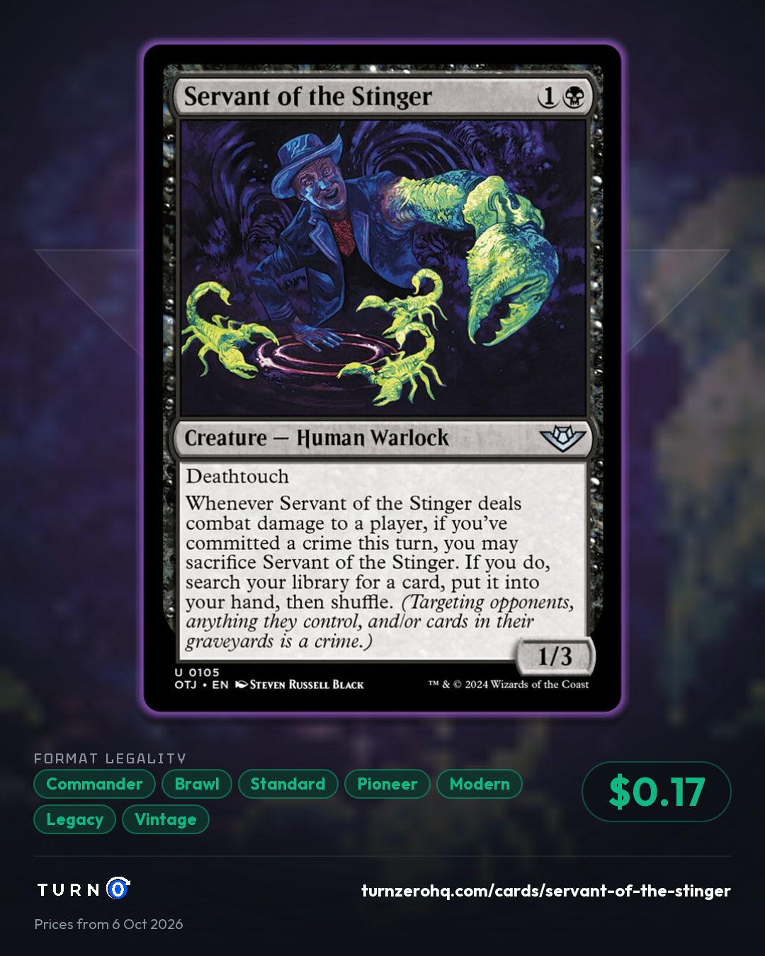 Shareable picture of Servant of the Stinger