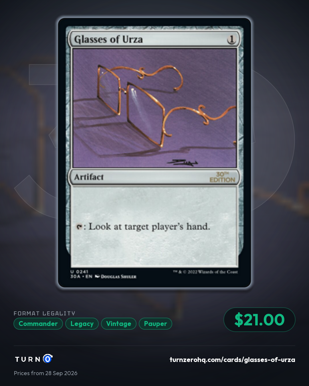 Shareable picture of Glasses of Urza