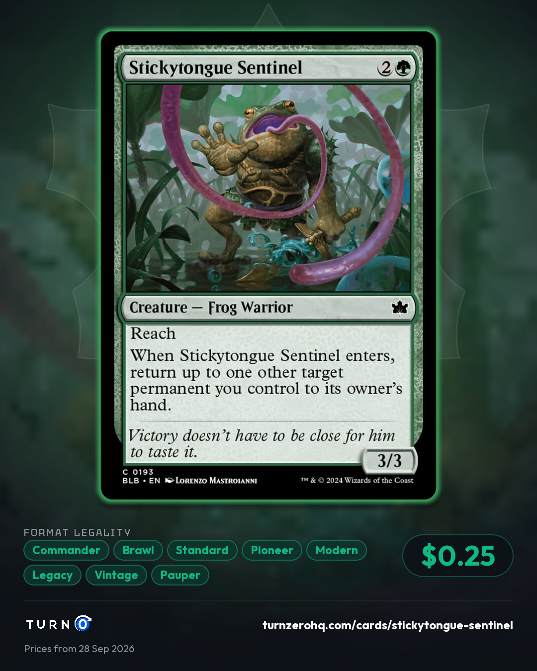 Shareable picture of Stickytongue Sentinel
