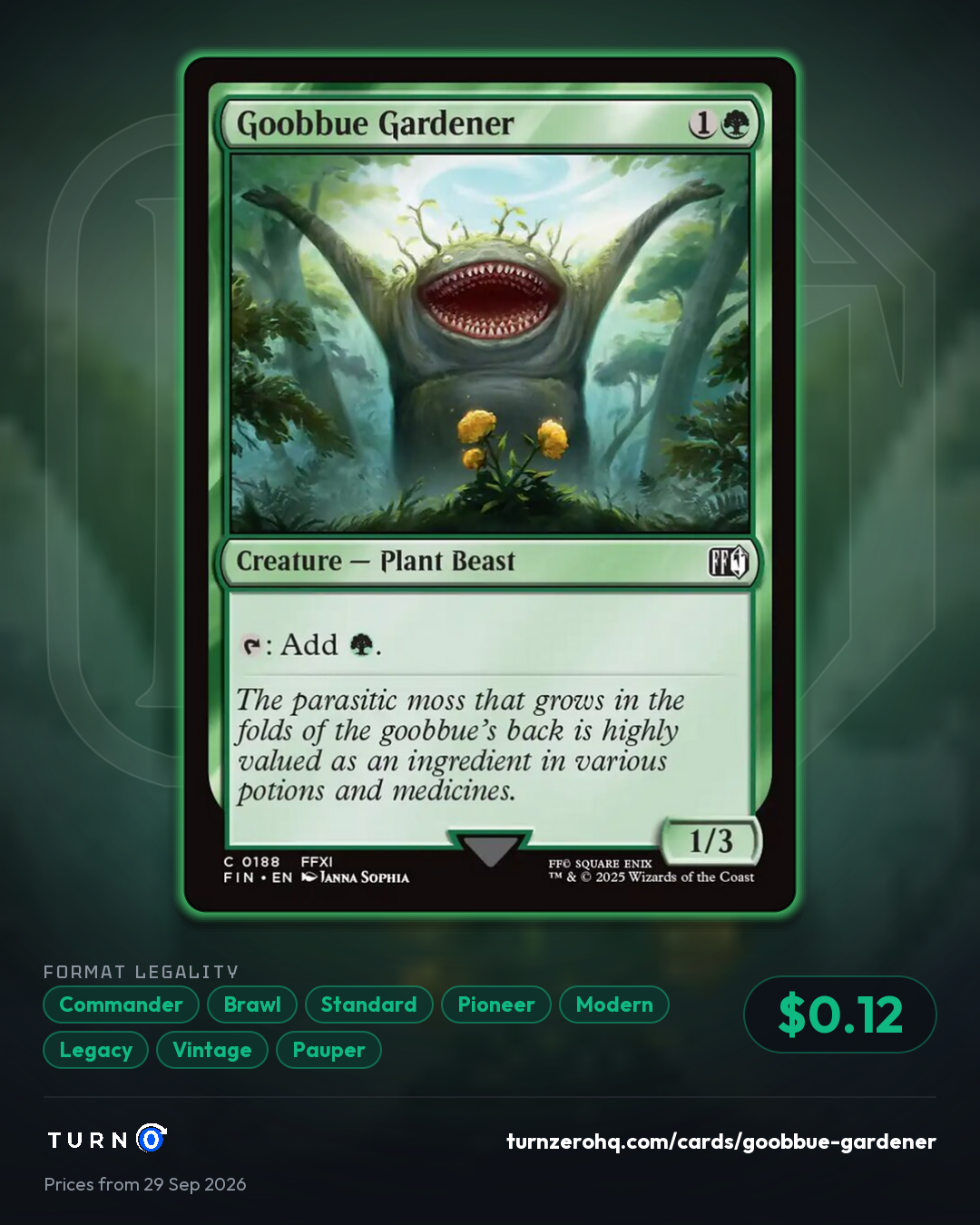 Shareable picture of Goobbue Gardener