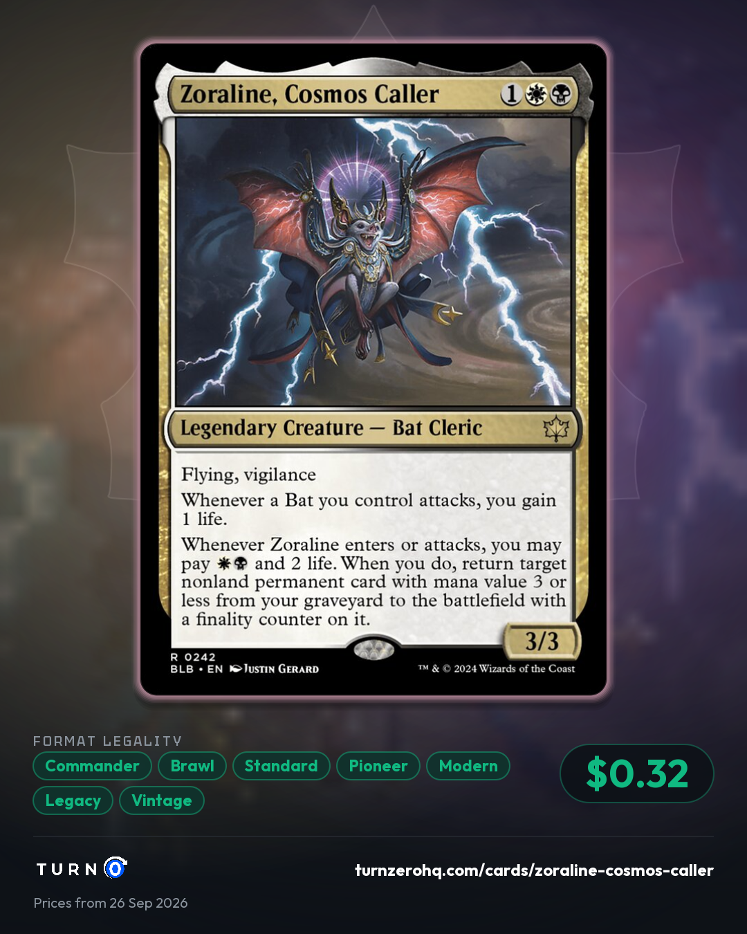 Shareable picture of Zoraline, Cosmos Caller