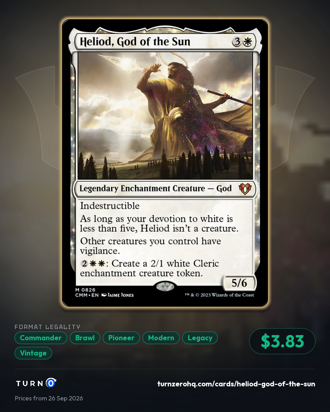 Shareable picture of Heliod, God of the Sun