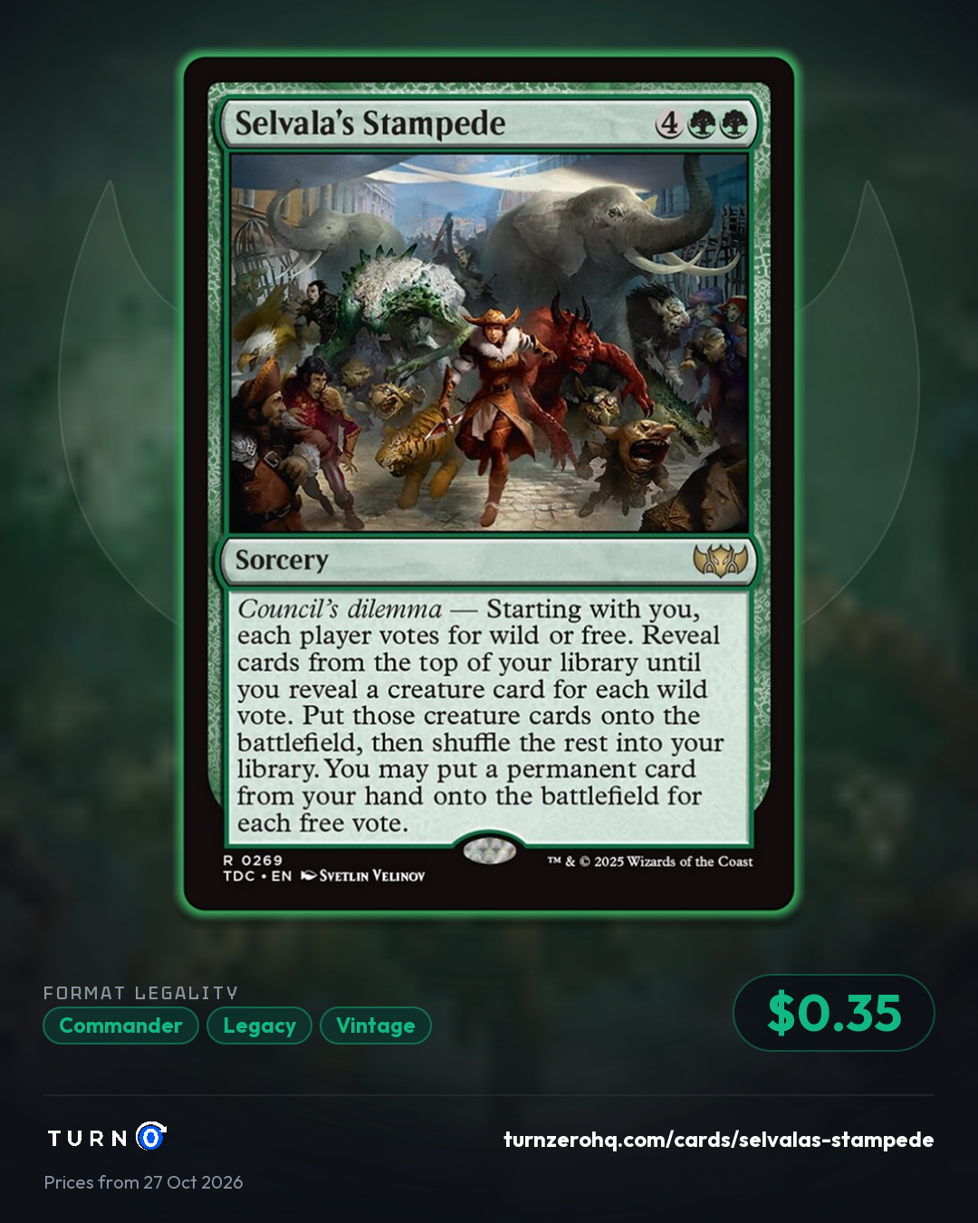 Shareable picture of Selvala's Stampede
