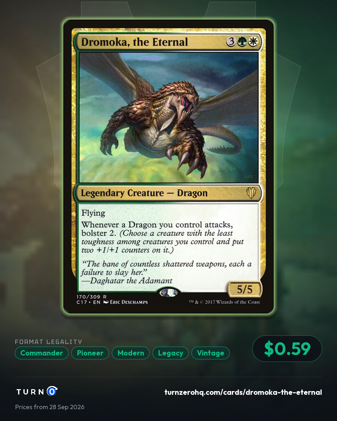 Shareable picture of Dromoka, the Eternal