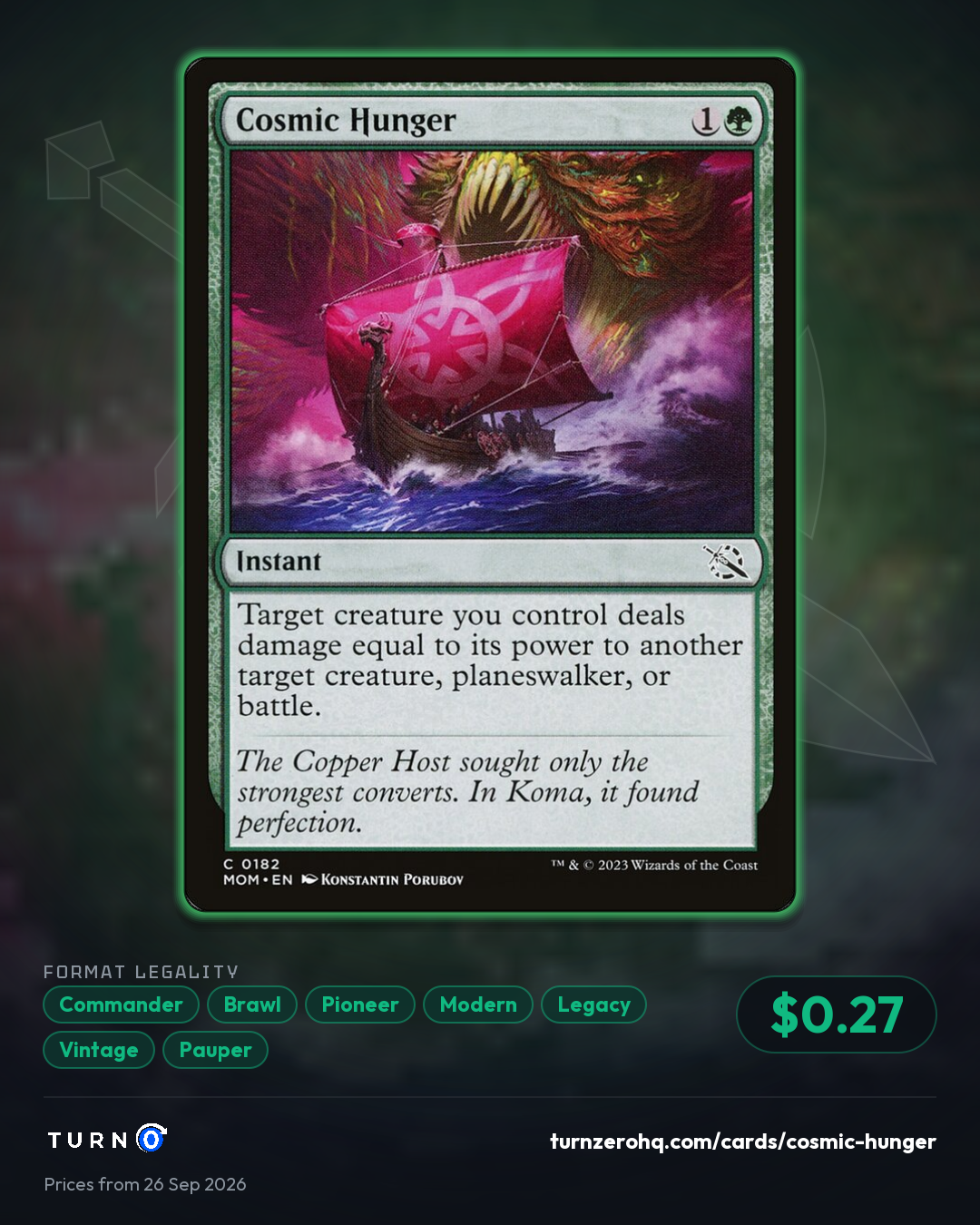 Shareable picture of Cosmic Hunger