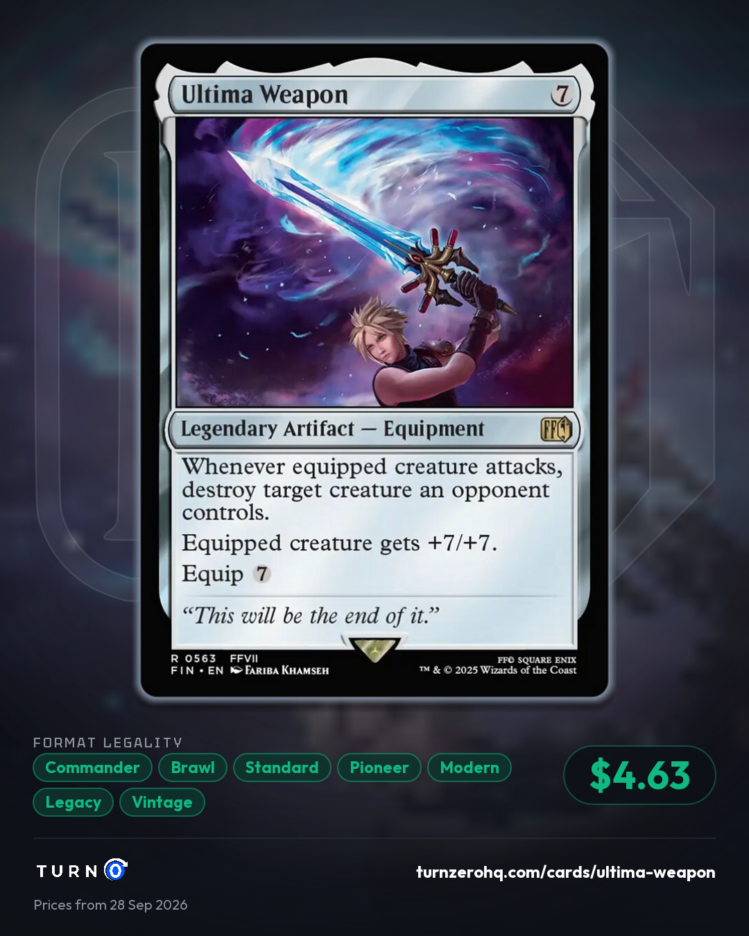 Shareable picture of Ultima Weapon