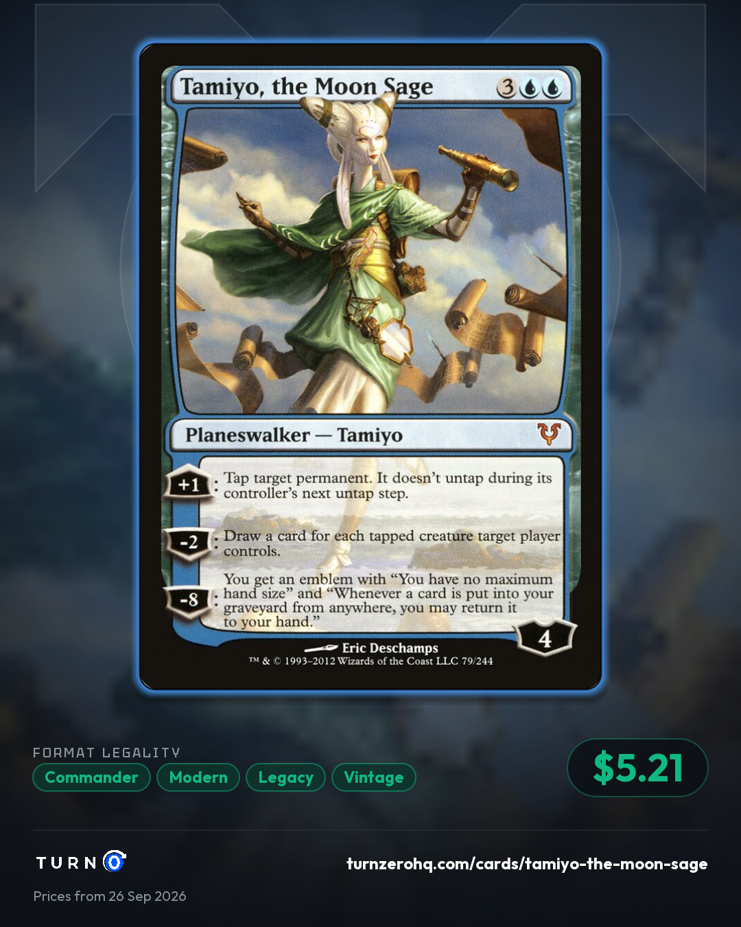 Shareable picture of Tamiyo, the Moon Sage