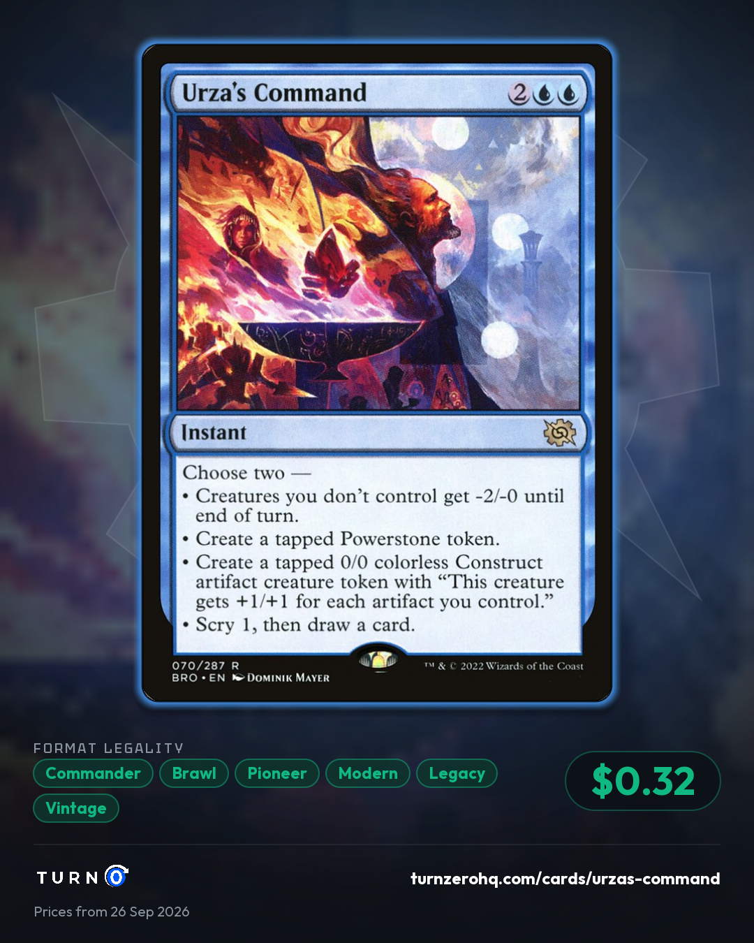 Shareable picture of Urza's Command