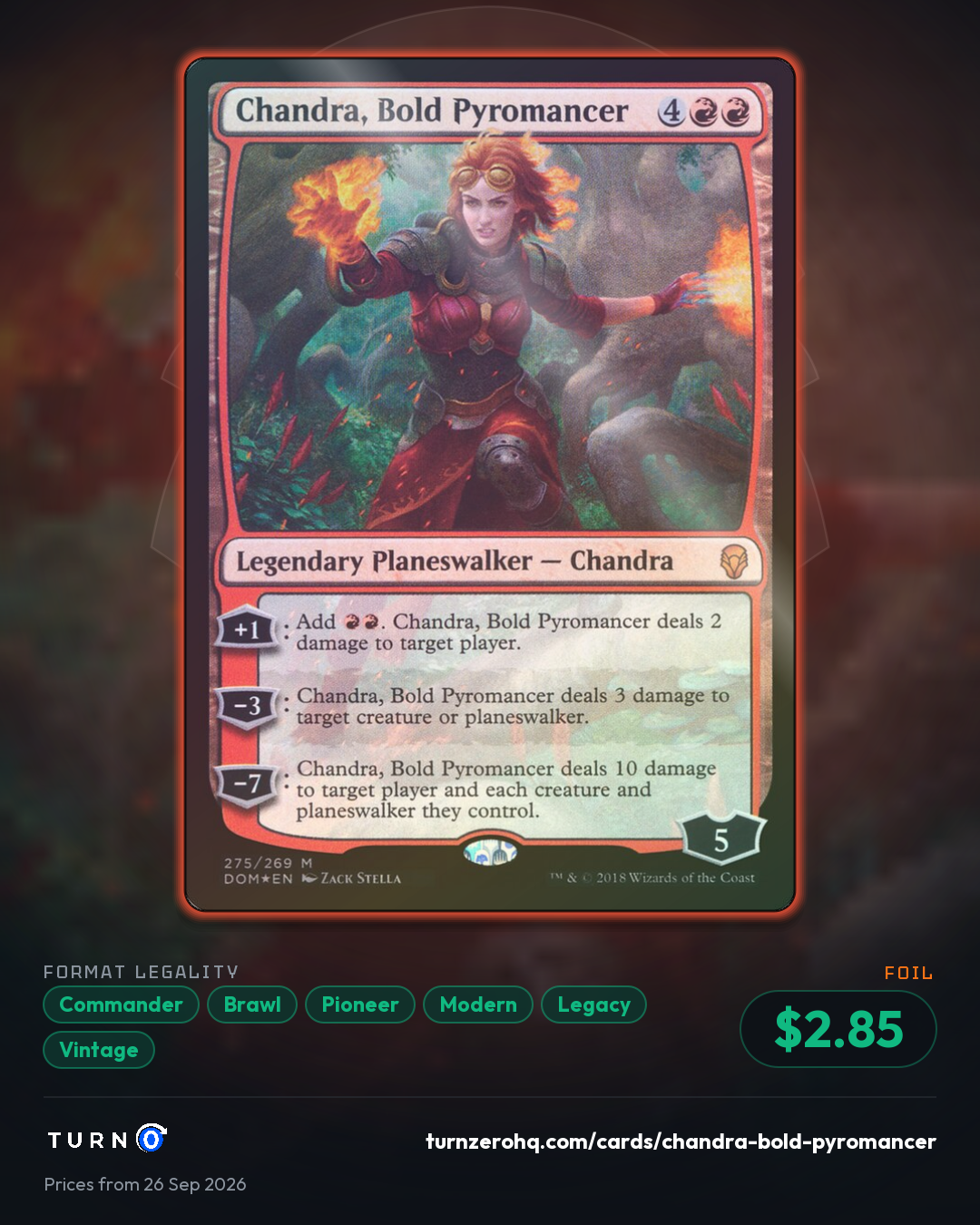 Shareable picture of Chandra, Bold Pyromancer