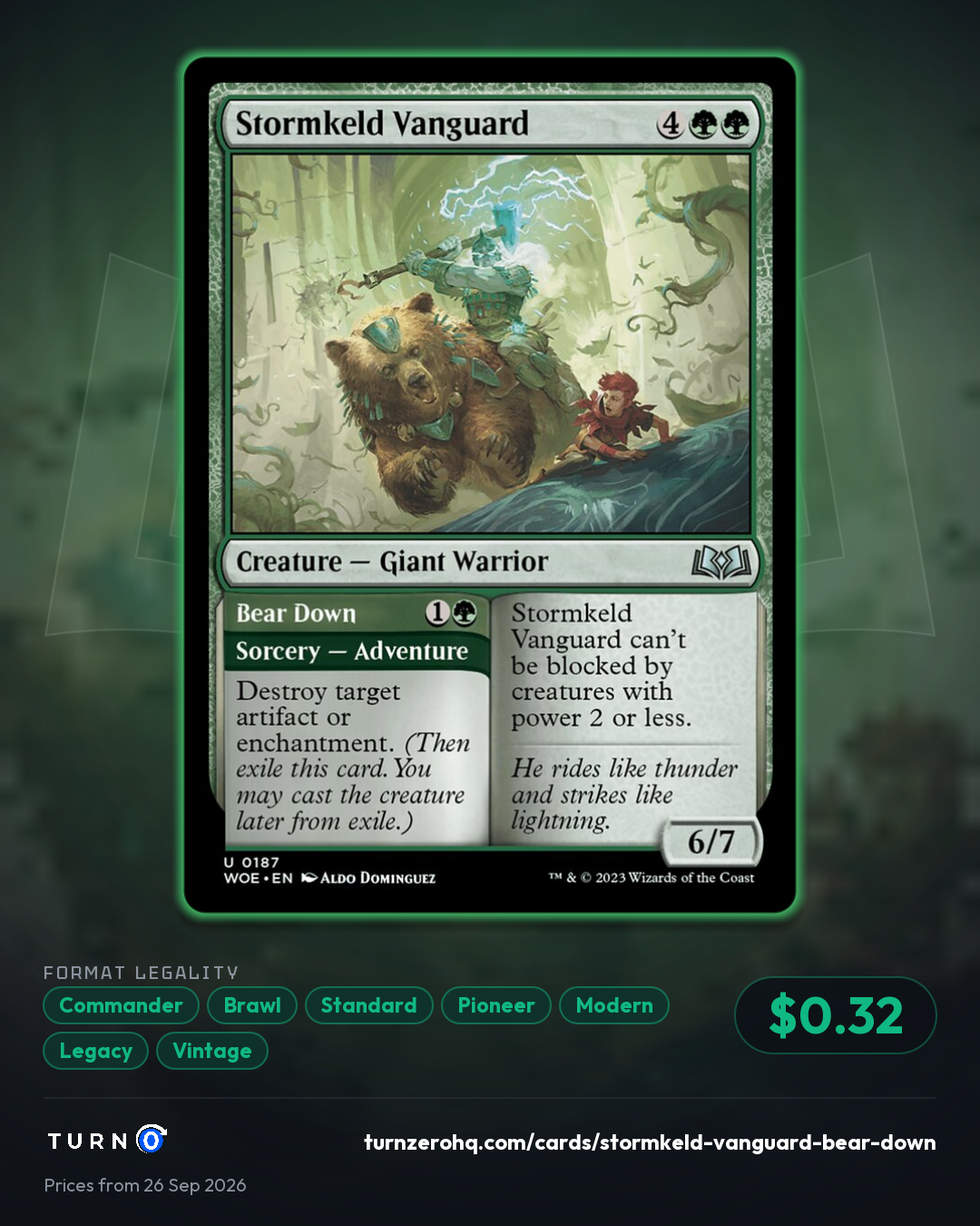 Shareable picture of Stormkeld Vanguard // Bear Down