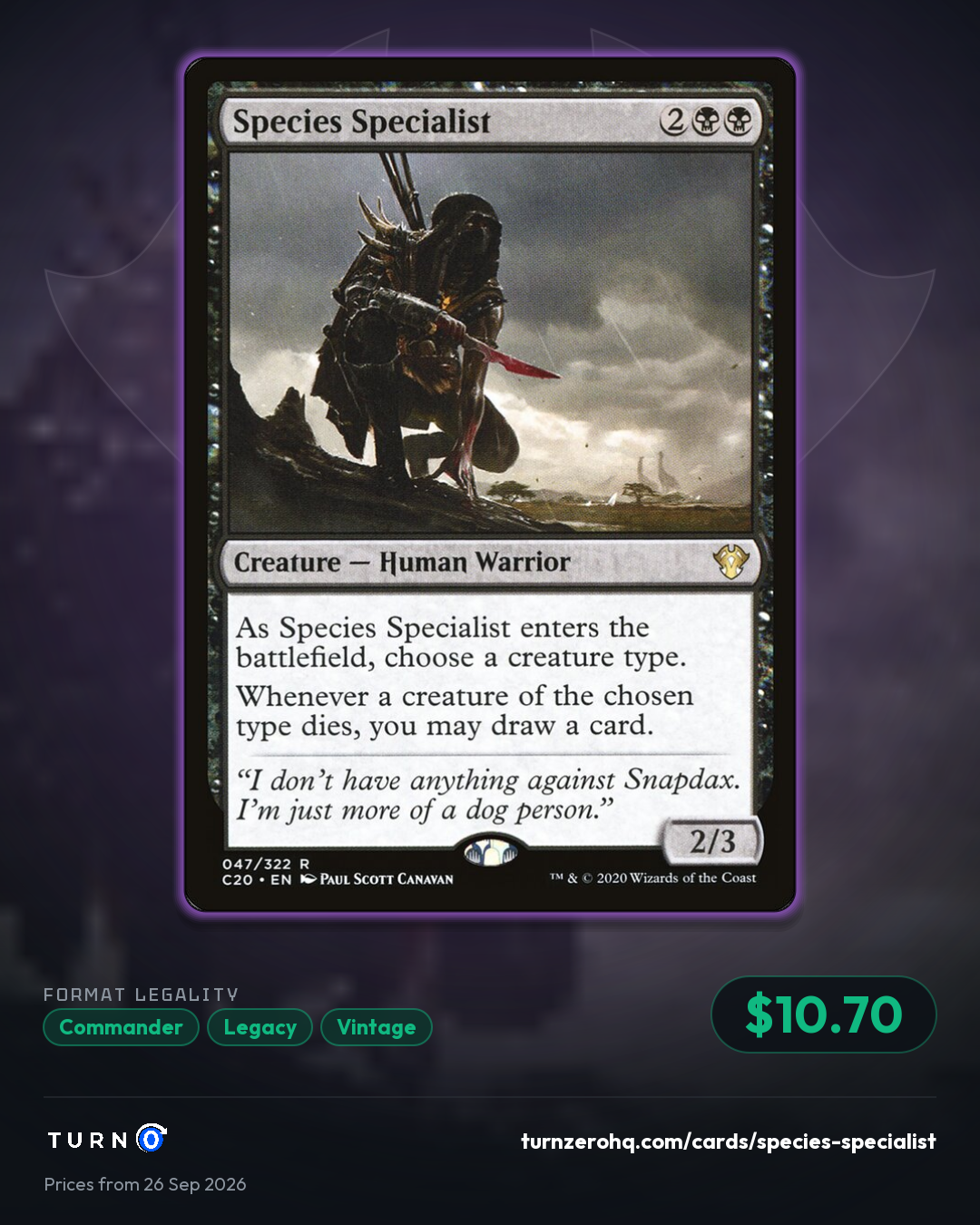 Shareable picture of Species Specialist