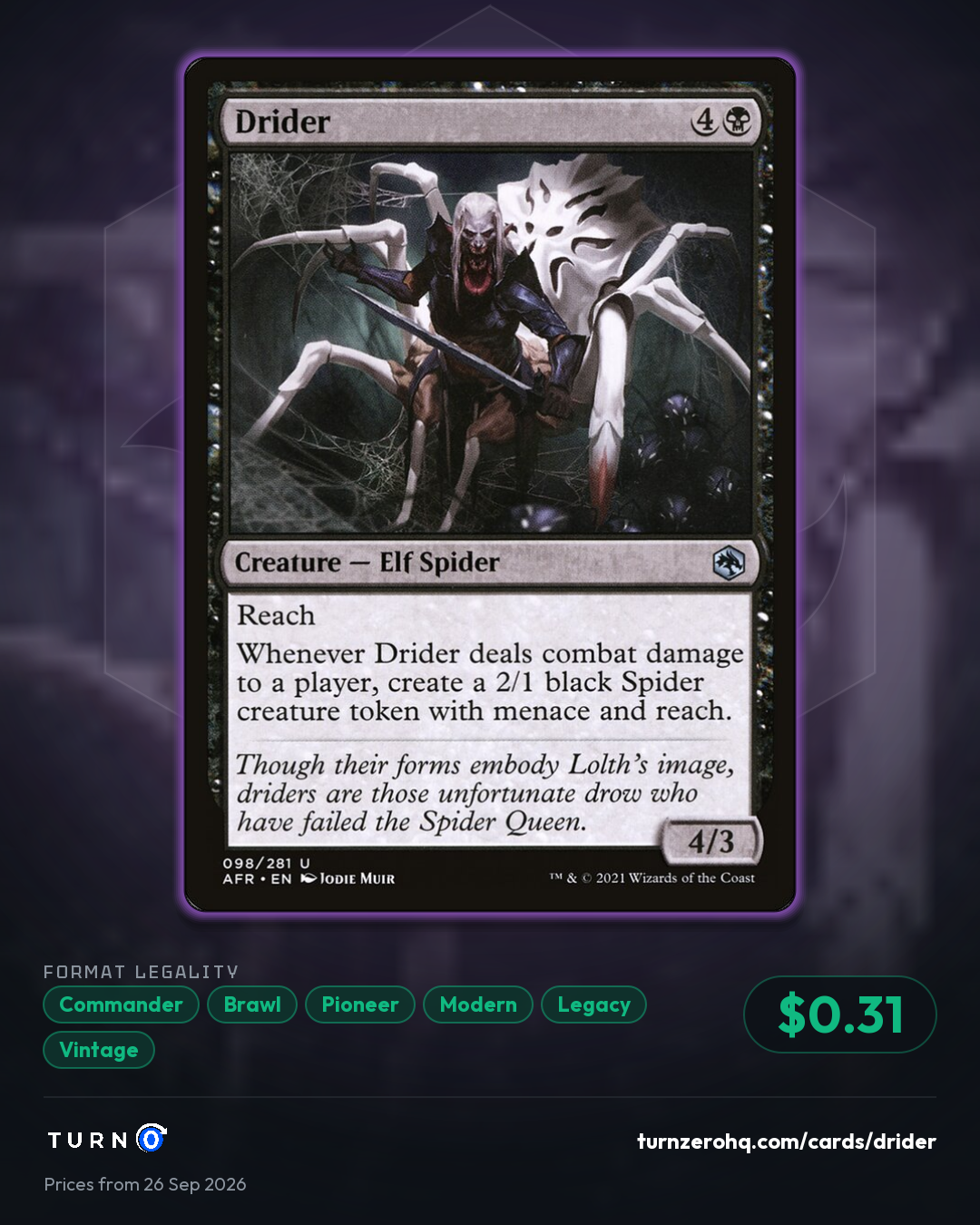 Shareable picture of Drider