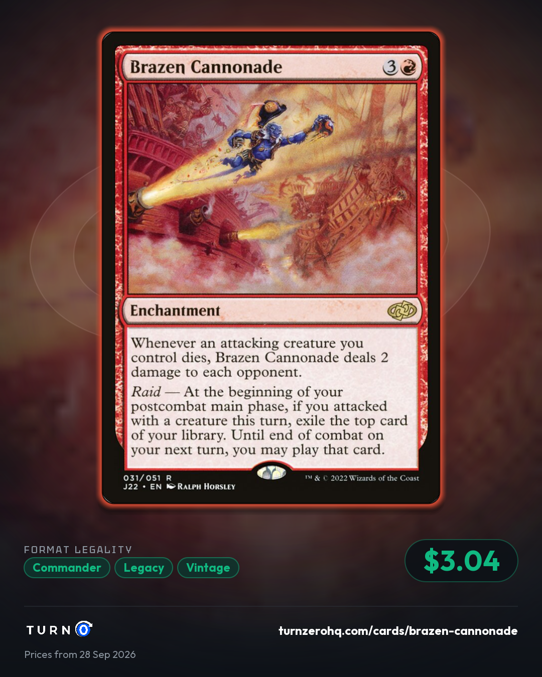 Shareable picture of Brazen Cannonade