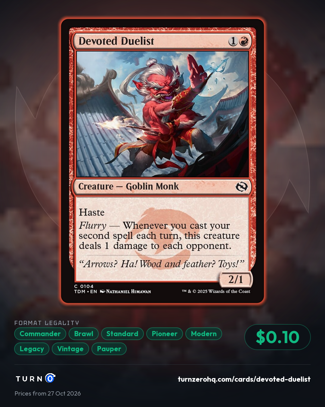 Shareable picture of Devoted Duelist