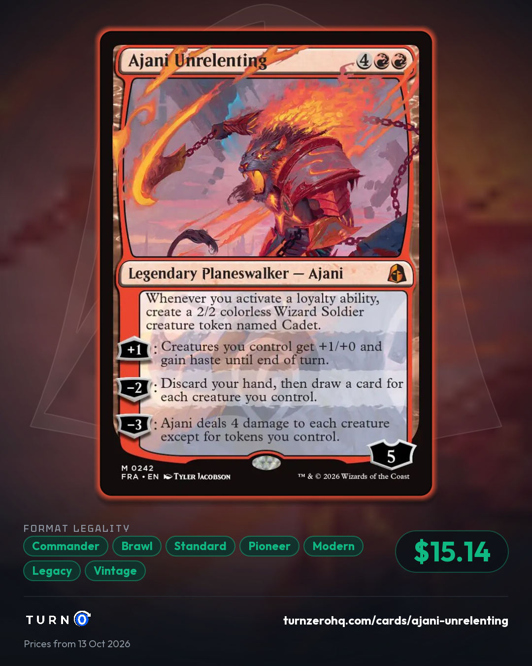 Shareable picture of Ajani Unrelenting