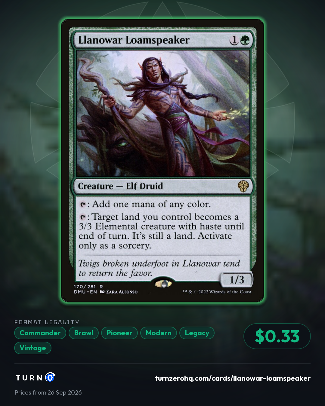 Shareable picture of Llanowar Loamspeaker