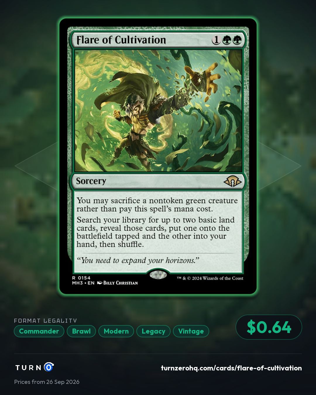 Shareable picture of Flare of Cultivation