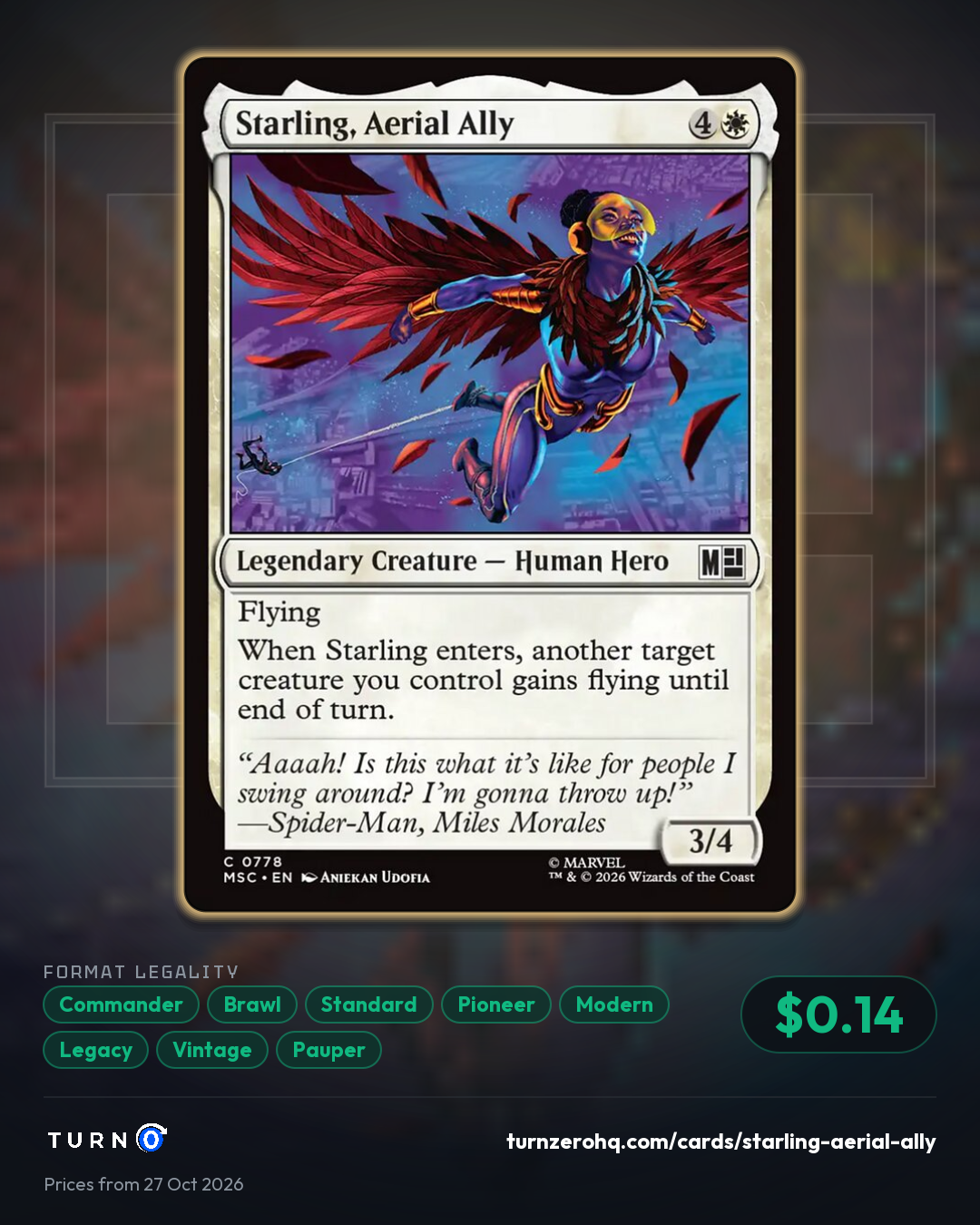 Shareable picture of Starling, Aerial Ally