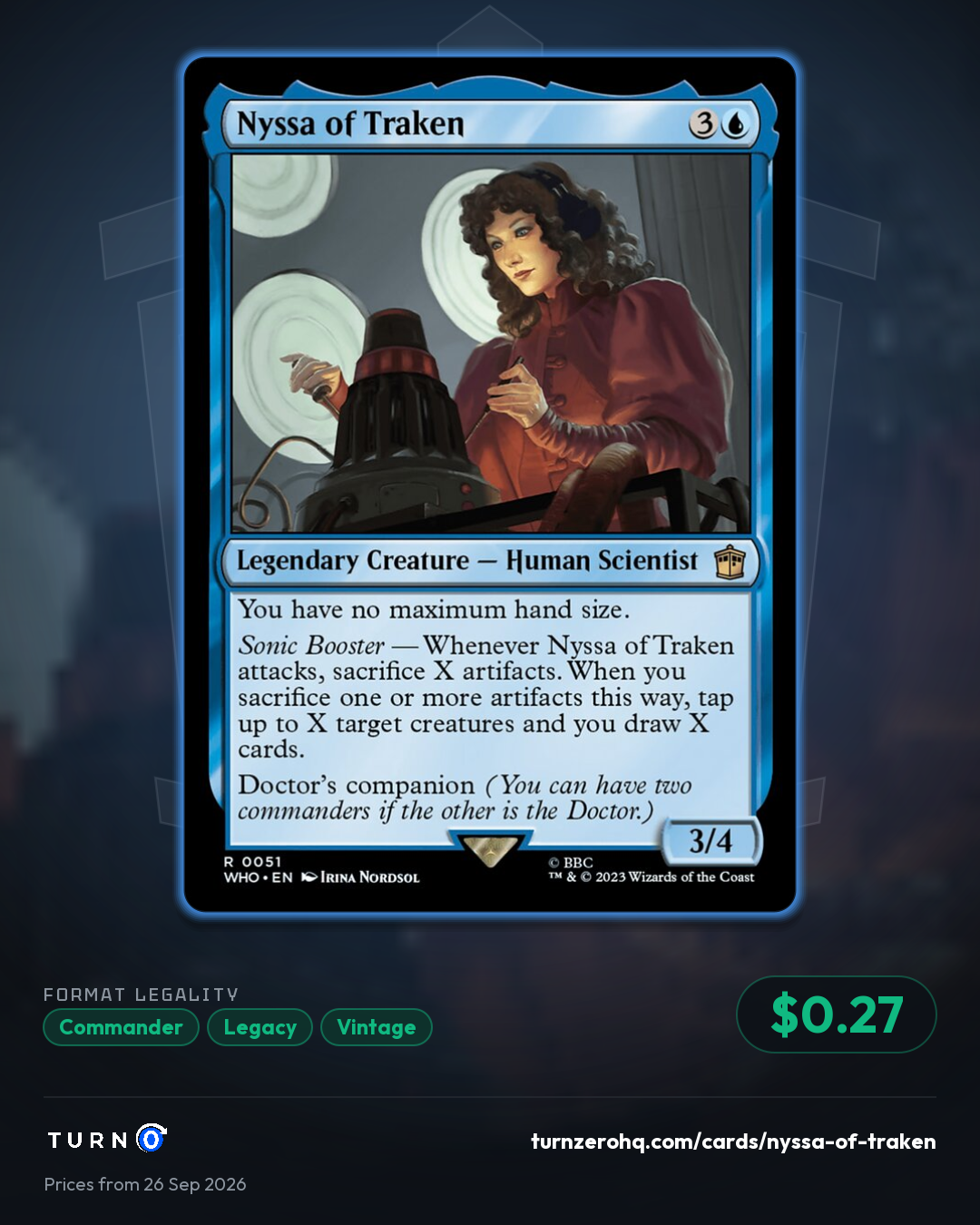 Shareable picture of Nyssa of Traken
