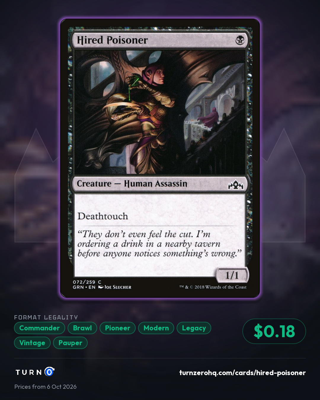 Shareable picture of Hired Poisoner