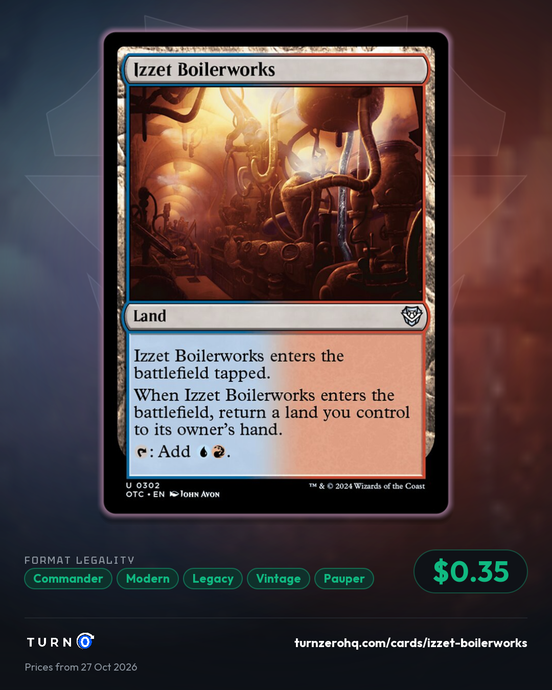 Shareable picture of Izzet Boilerworks
