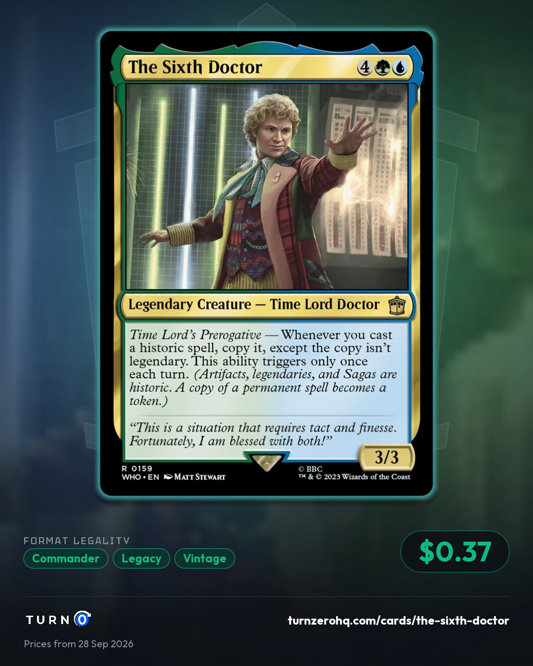 Shareable picture of The Sixth Doctor