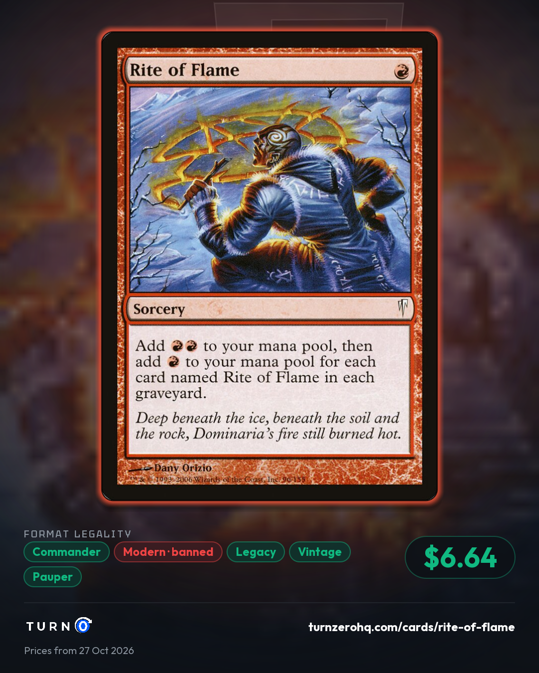 Shareable picture of Rite of Flame