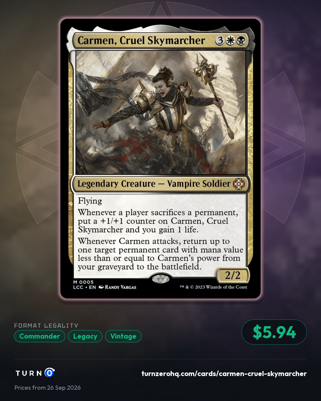 Shareable picture of Carmen, Cruel Skymarcher