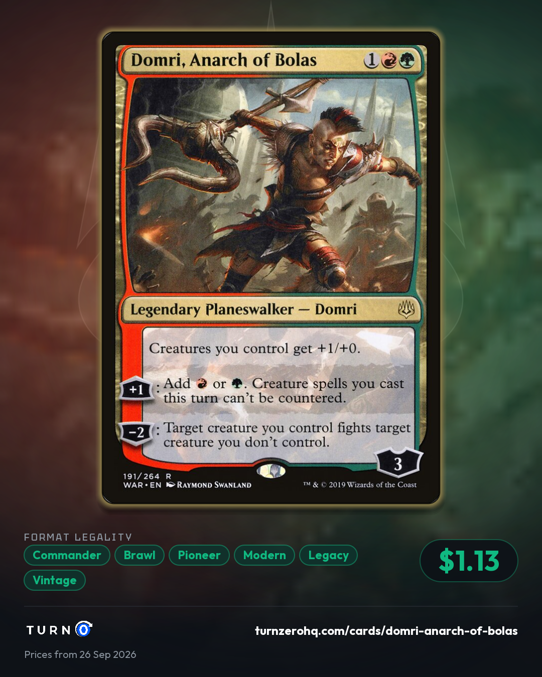 Shareable picture of Domri, Anarch of Bolas
